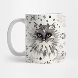 Cat on a Snowy Day/ Winter Moods Mug